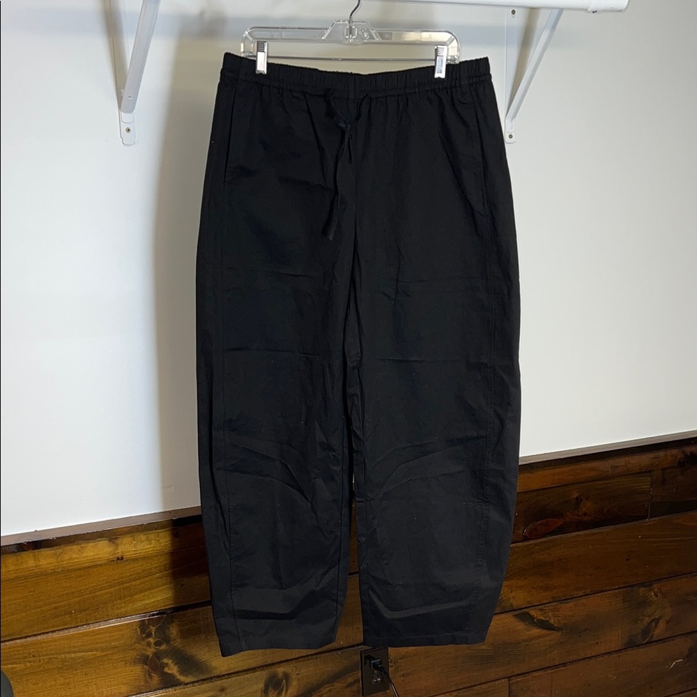 NWT Amazon Cotton Black Drawstring Pants- XL